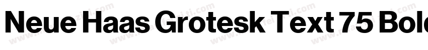 Neue Haas Grotesk Text 75 Bold字体转换